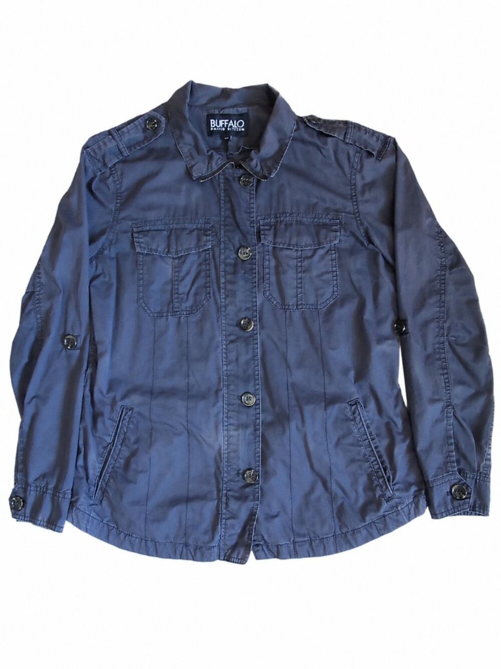 Buffalo David Bitton 100% Cotton Utility Jacket Dark Gray | Small